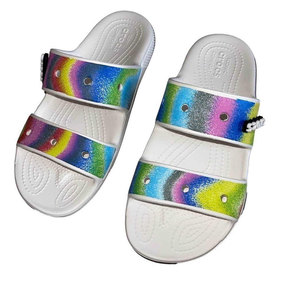 Crocs Women’s Size 8 Classic Tie Dye slides sandals